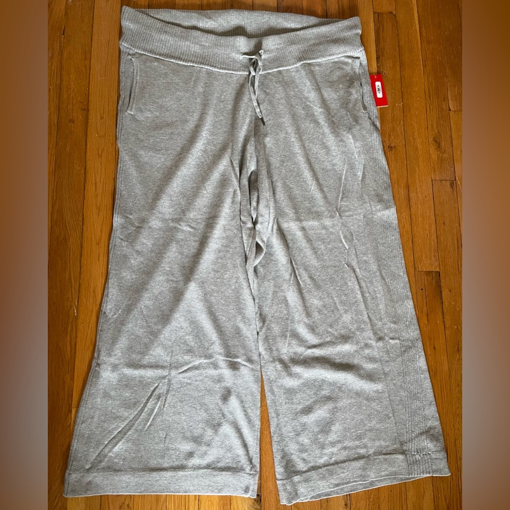 NWT Molly Isadora Gray knit wide leg pants Size 2X